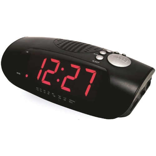 Reloj Despertador Sonnet R 1627 CON LED y Enchufe MP3 Negro